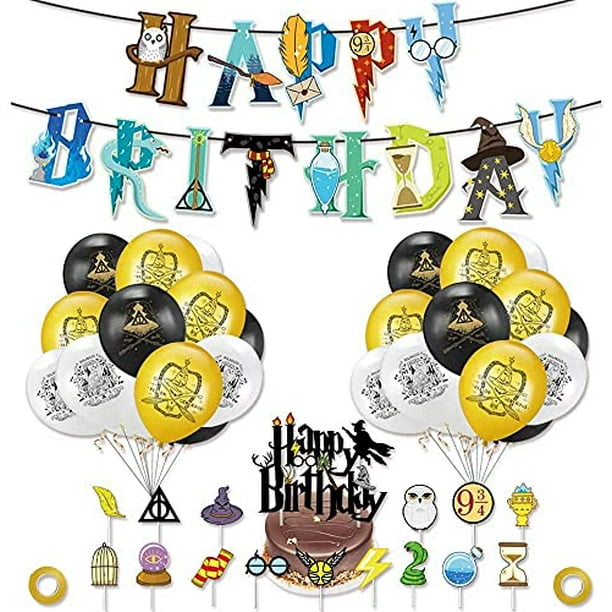 Harry Potter Kids Happy Birthday Banner Bunting Garland Balloon Party Decoration Harry Potter Kids Happy Birthday Banner Bunting Garland Balloon Party Decoration